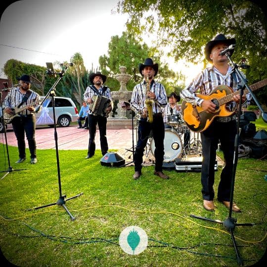 Banda en vivo en evento al aire libre